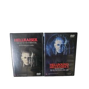 2 Set DVD Hellraiser and Hellbound Hellraiser II Horror Science Fiction